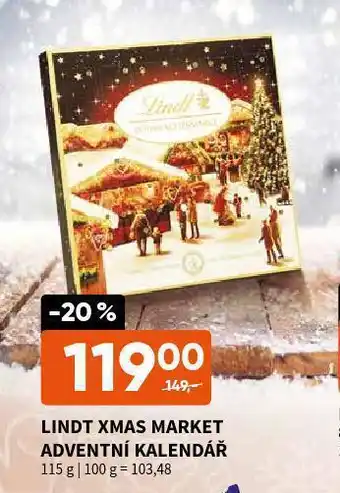 Terno Lindt xmas market adventní kalendář nabídka