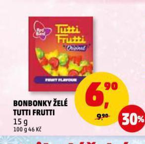 Penny Market Bonbonky želé tutti frutti nabídka