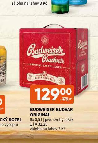 Terno Pivo budweiser budvar nabídka