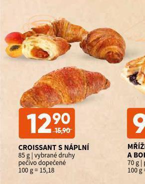 Terno Croissant s náplní nabídka