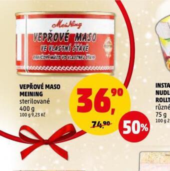 Penny Market Vepřové maso meining nabídka