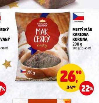 Penny Market Mletý mák nabídka