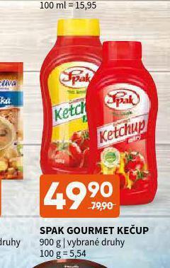Terno Spak gourmet kečup nabídka
