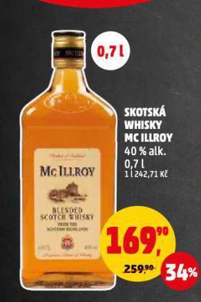 Penny Market Skotská whisky mc illroy nabídka