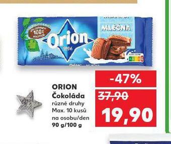 Kaufland Orion čokoláda nabídka