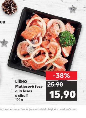 Kaufland Matjesové řezy á la losos s cibulí nabídka