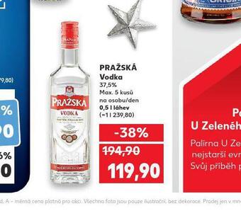 Kaufland Pražská vodka nabídka