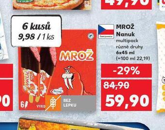 Kaufland Mrož nanuk nabídka