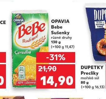 Kaufland Opavia bebe sušenky nabídka