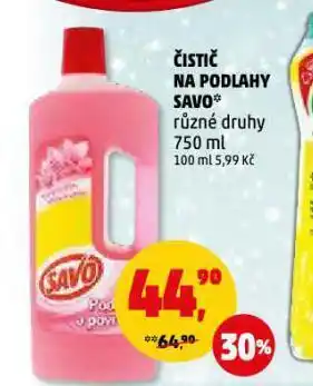 Penny Market Čistič na podlahy savo nabídka