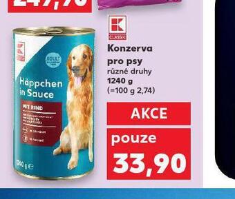 Kaufland Konzerva pro psy nabídka