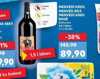 Kaufland Medvědí krev rosé nabídka