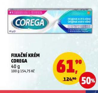Penny Market Corega fixační krém na zubní náhrady nabídka
