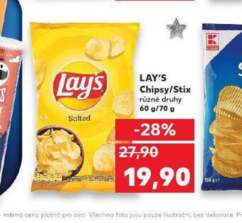 Kaufland Lay´s chipsy / stix nabídka