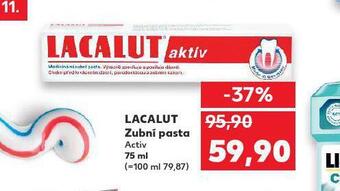 Kaufland Lacalut aktiv zubní pasta nabídka