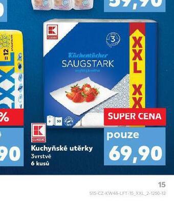 Kaufland Kuchyňské utěrky nabídka