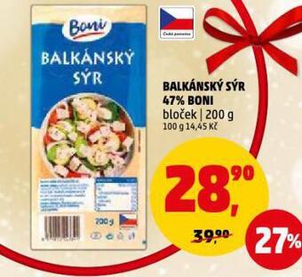Penny Market Balkánský sýr nabídka