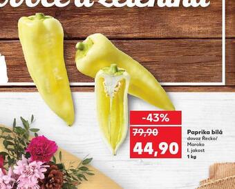 Kaufland Paprika bílá nabídka