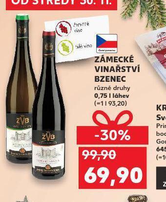Kaufland Zámecké vinařství bzenec nabídka