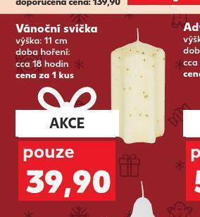 Kaufland Vánoční svíčka nabídka