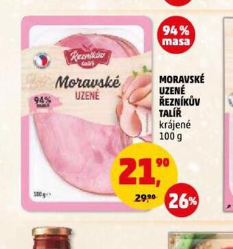 Penny Market Moravské uzené nabídka