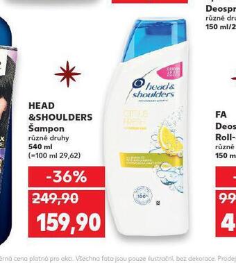 Kaufland Head&shoulders šampon nabídka