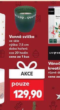 Kaufland Vonná svíčka ve skle nabídka