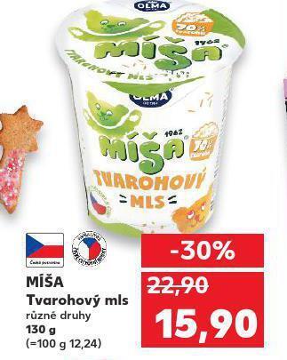 Kaufland Míša tvarohový mls nabídka