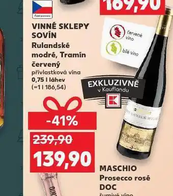 Kaufland Vinné sklepy sovín nabídka