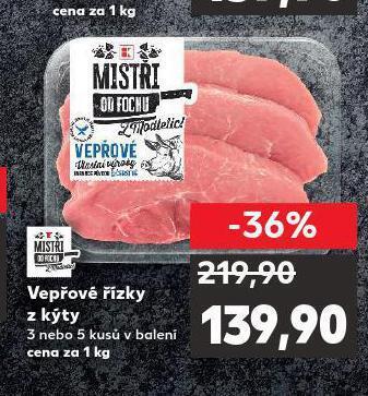 Kaufland Vepřové řízky z kýty nabídka