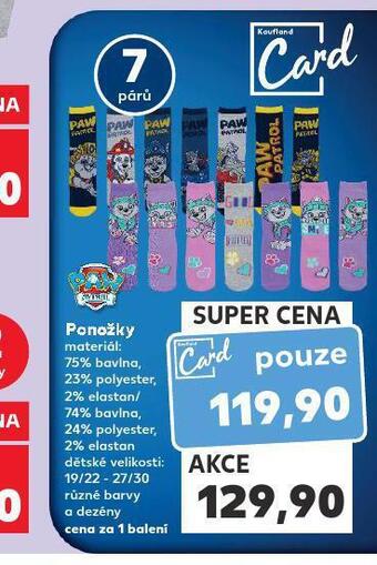 Kaufland Dětské ponožky nabídka