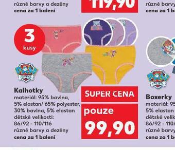 Kaufland Dětské kalhotky nabídka