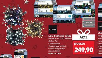 Kaufland Světelný led řetěz nabídka