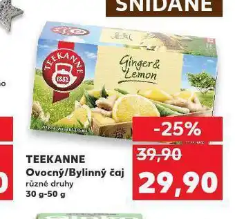 Kaufland Teekanne ovocný / bylinný čaj nabídka