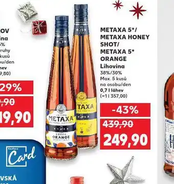 Kaufland Metaxa 5* orange nabídka