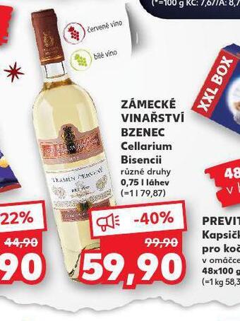 Kaufland Zámecké vinařství bzenec cellarium bisencii nabídka