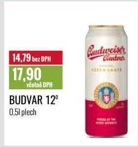 Ratio Budvar 12⁰ 0,5l nabídka