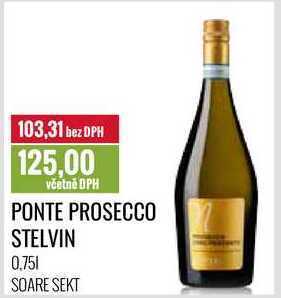 Ratio Ponte prosecco stelvin 0,75 l nabídka