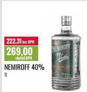 Ratio Nemiroff 40% 1 l nabídka