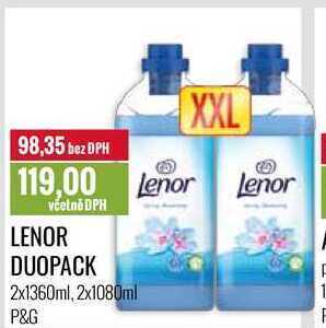 Ratio Lenor duopack 2x1360ml, 2x1080ml nabídka