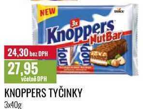 Ratio Knoppers tyčinky 3x40g nabídka