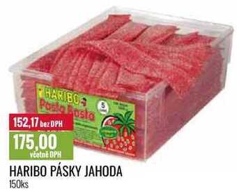 Ratio Haribo pásky jahoda 150ks nabídka