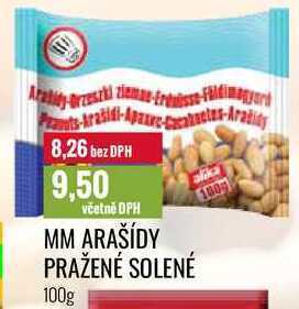 Ratio Mm arašídy pražené solené 100g nabídka