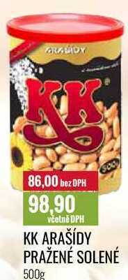 Ratio Kk arašídy pražené solené 500g nabídka