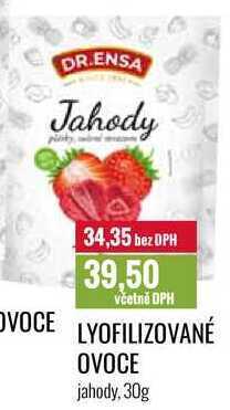 Ratio Lyofilizované ovoce jahody, 30g nabídka