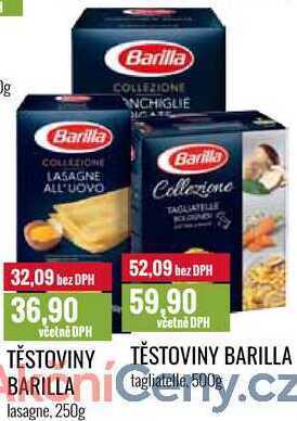 Ratio Těstoviny barilla 250 g nabídka