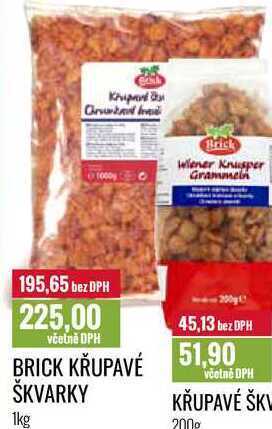 Ratio Brick křupavé škvarky 1kg nabídka