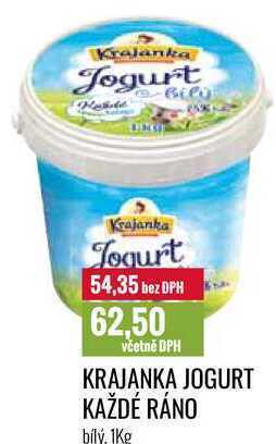 Ratio Krajanka jogurt každé ráno bílý, 1kg nabídka