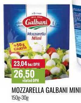 Ratio Mozzarella galbani mini 150g+30g nabídka
