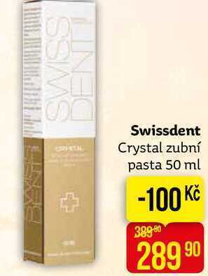 Teta Swissdent crystal zubní pasta 50 ml nabídka